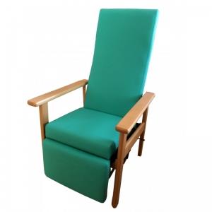 SILLON GERIATRICO RECLINABLE CON REPOSAPIERNAS