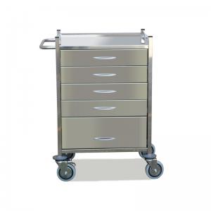 CARRO URGENCIAS 5 CAJONES INOX